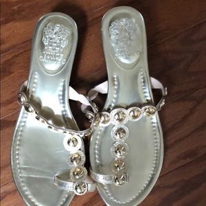 Vince Camuto gold sandals 7.5W